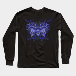 Abstract Neon Owl Long Sleeve T-Shirt